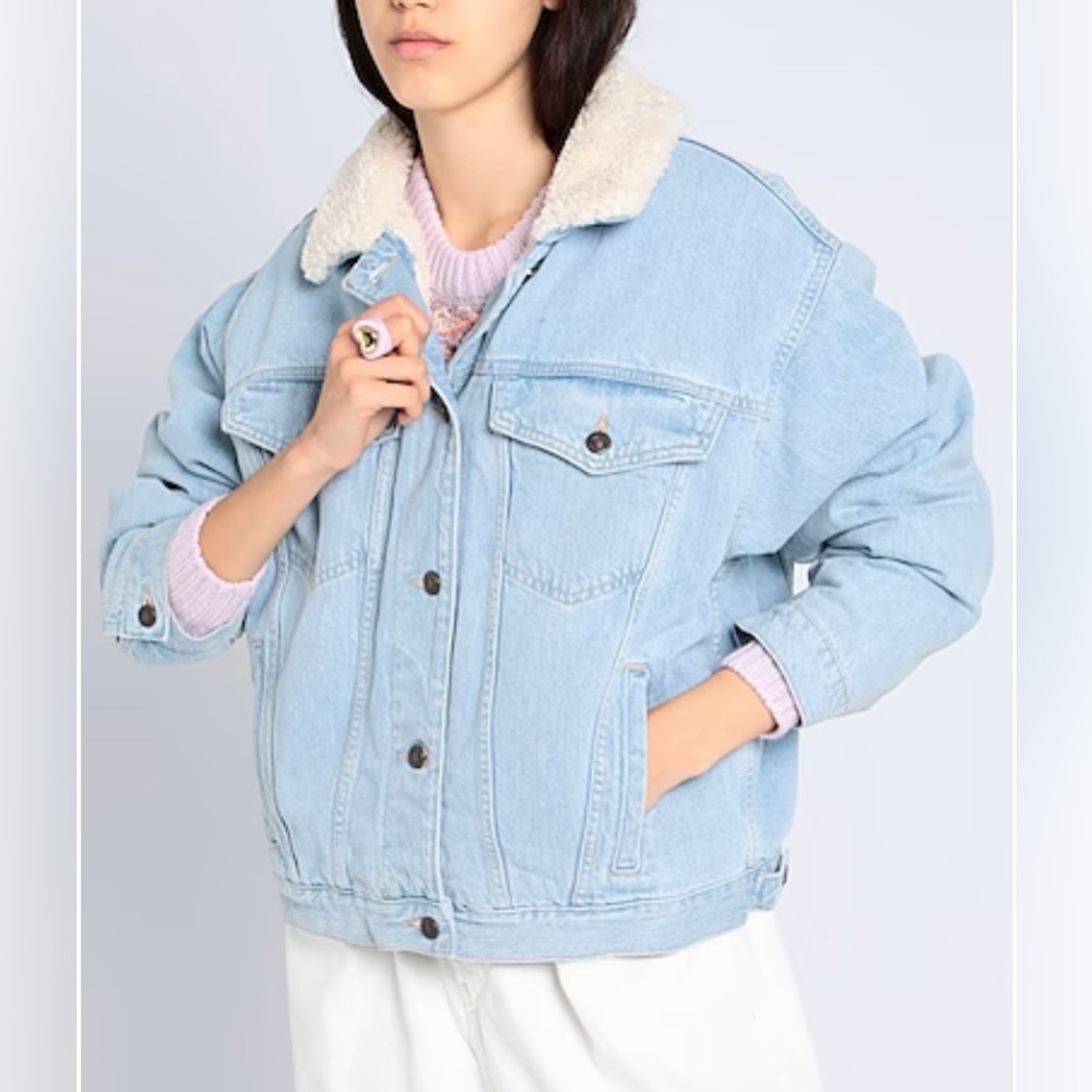 Topshop Oversized Denim Jacket